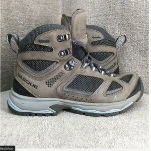 Vasque Hiking Boots Womens 7.5 M Brown Ankle Lac Waterproof Vibram Sole 7195